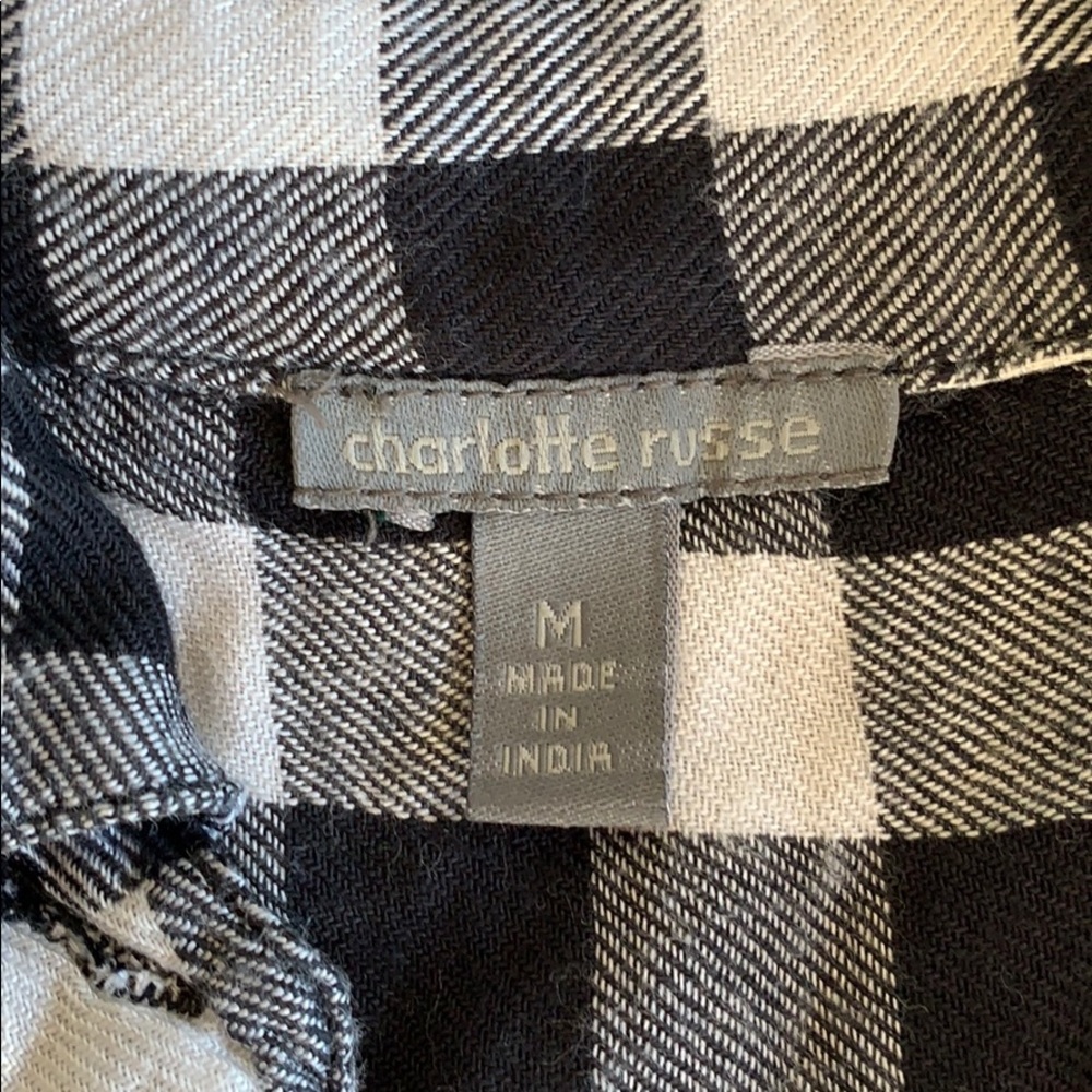 Charlotte Rousse Checkered Button Up - Picture 2 of 2